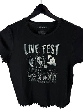 Women’s Y2K Awake NY Live Fest Baby Style Tour Band Music Shirt Size S
